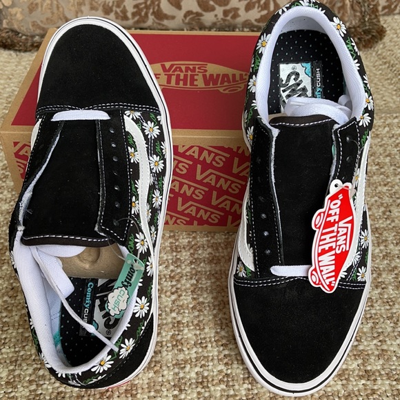 Vans Comfycush Old Skool Scribble Flower DaisyblkW - Picture 12 of 16